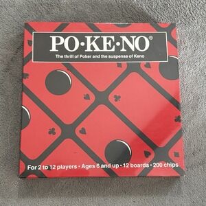 POKENO Card Game NEW SEALED Vintage Original Complete 12 Board Set Made USA
